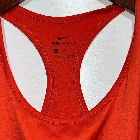 Nike Women's Dri-Fit Athletic Sleeveless Racerback Tank Top Orange Size Medium - Picture 3 of 6